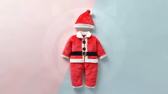 Bebê Papai Noel Traje de Natal Papai Noel Fantasia Macacão